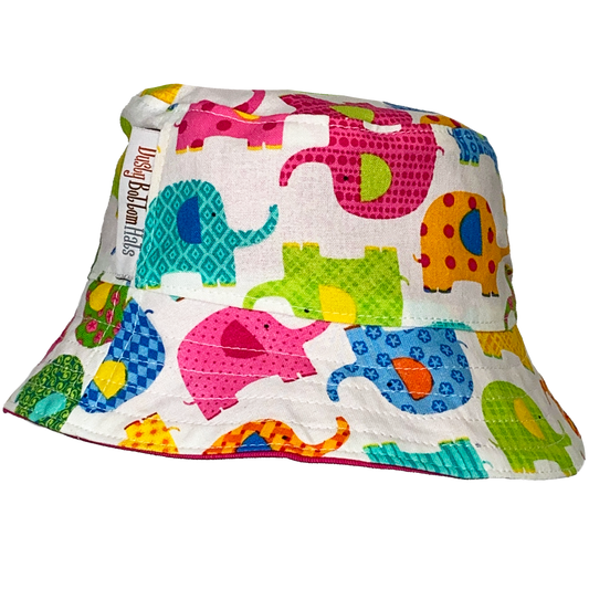 Baby Elephants  https://dustybottomhats.myshopify.com/products/baby-elephants  Our Baby Hats are made from locally sourced materials. Handmade to give quality assurance and perfect fit for newborn babies from 0- 6 months. Using All Cotton for easy care and long lasting protection against the harsh suns during outside activity.
