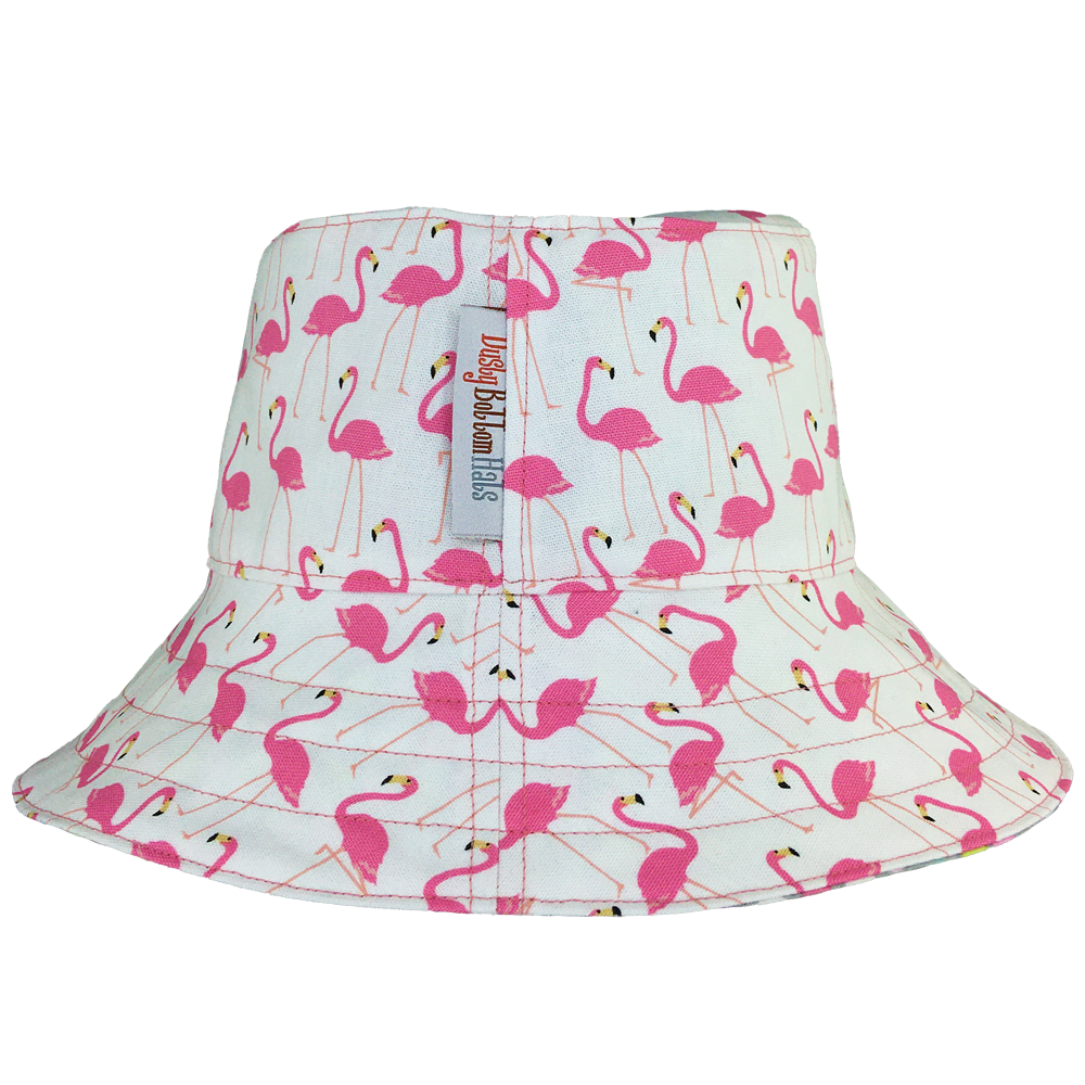 Flamingos  https://dustybottomhats.myshopify.com/products/flamingos  Our Hats are made from locally sourced materials. Handmade to give quality assurance and perfect fit for all sizes. Using All Cotton for easy care and long lasting protection against the harsh suns during outside activity. 