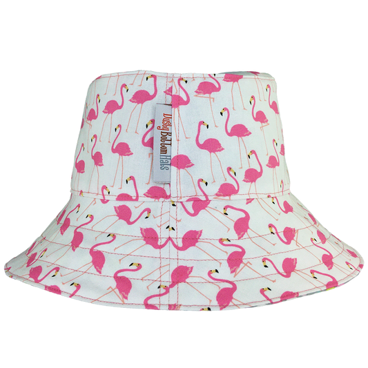 Flamingos  https://dustybottomhats.myshopify.com/products/flamingos  Our Hats are made from locally sourced materials. Handmade to give quality assurance and perfect fit for all sizes. Using All Cotton for easy care and long lasting protection against the harsh suns during outside activity.