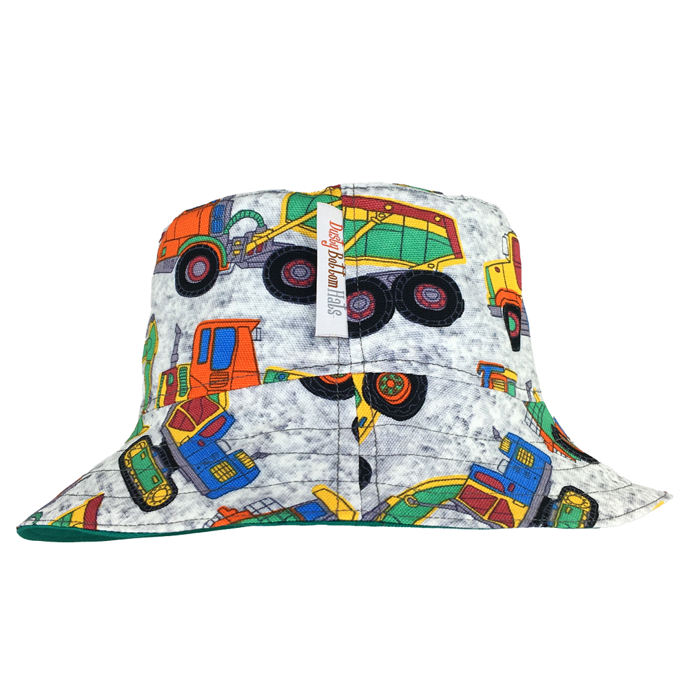 Boys Big Toys  https://dustybottomhats.myshopify.com/products/boys-big-toys  Our Hats are made from locally sourced materials. Handmade to give quality assurance and perfect fit for all sizes. Using All Cotton for easy care and long lasting protection against the harsh suns during outside activity.