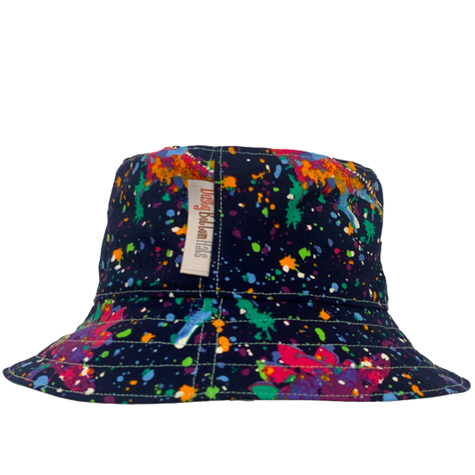 Cosmic Dinosaur  https://dustybottomhats.myshopify.com/products/copy-of-city-traffic-1  Our Hats are made from locally sourced materials. Handmade to give quality assurance and perfect fit for all sizes. Using All Cotton for easy care and long-lasting protection against the harsh suns during outside activity. How to Measure